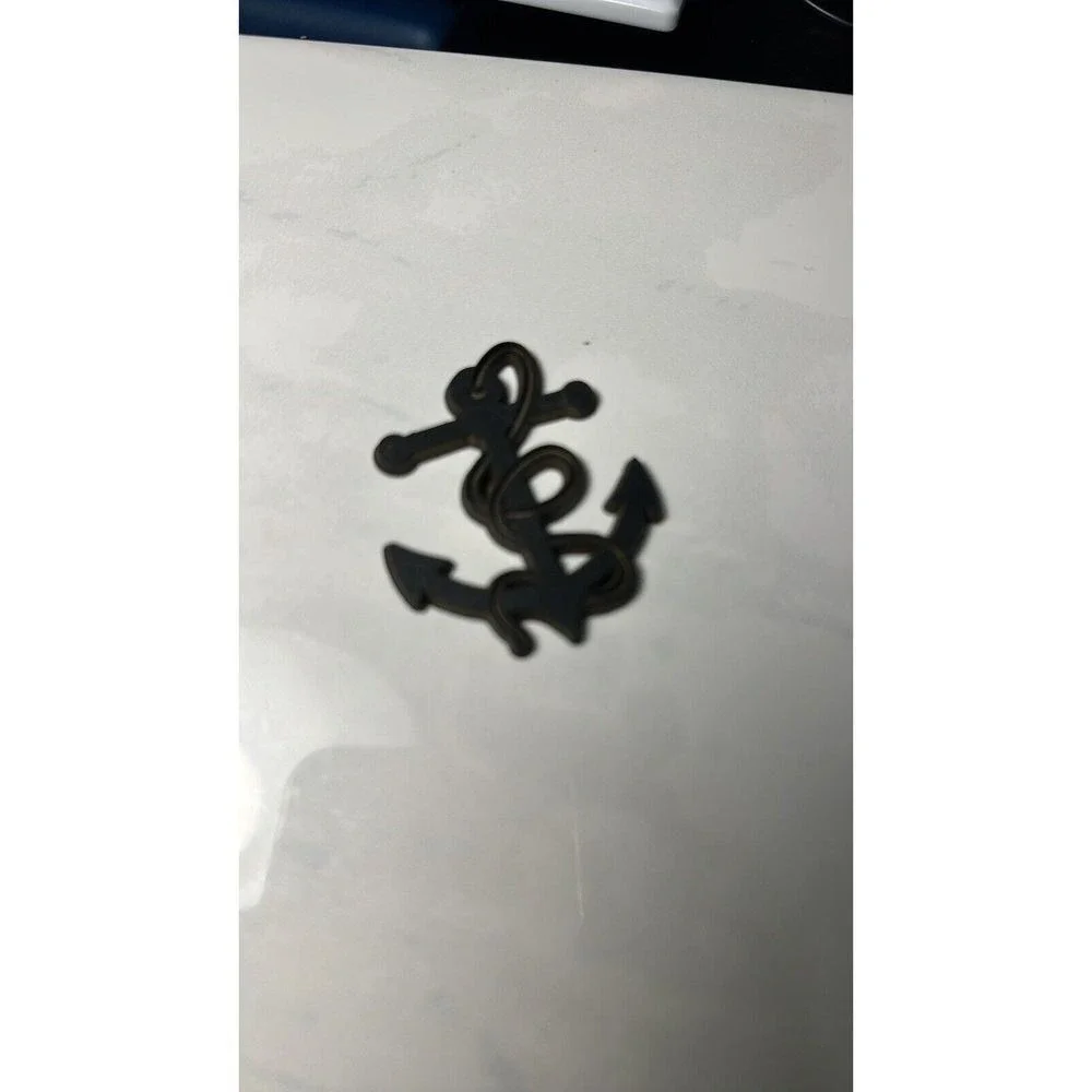 Nautical Fouled‎ Anchor Charm Black Magnet 2.25 Inch